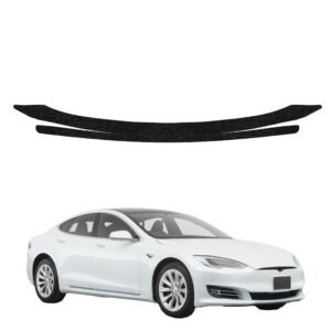 Juoda techninė apsauginė danga bagažinės slenksčiui Tesla Model S (2023-2026) GRIZZ HeavyDuty Black