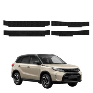 Komplektas 4w1 Juoda techninė apsauginė danga slenksčiams Suzuki Vitara Facelift (2024-2026) GRIZZ HeavyDuty Black