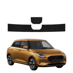 Komplektas 2w1 Juoda techninė apsauginė danga bagažinės slenksčiui Suzuki Swift (2024-2026) GRIZZ HeavyDuty Black