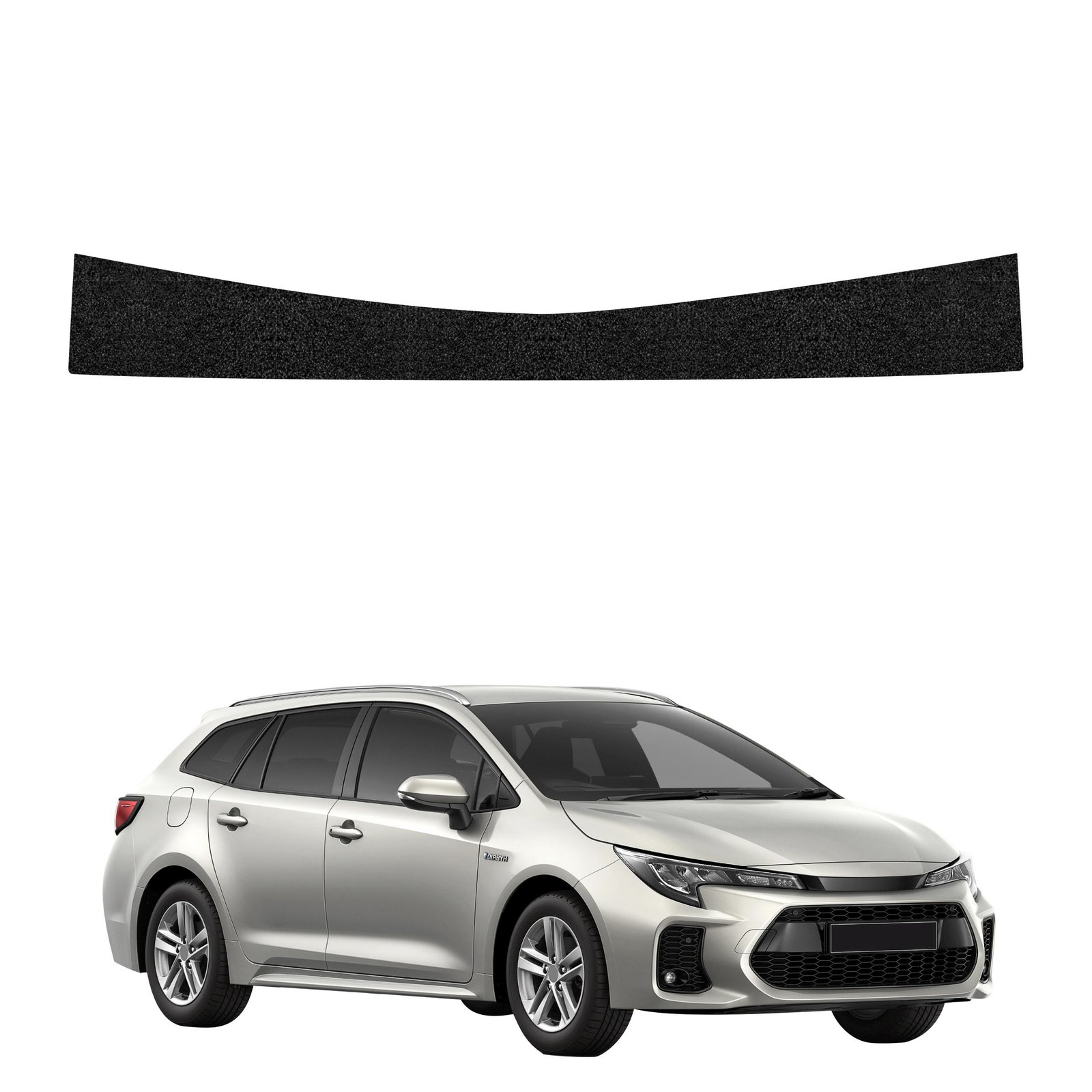Juoda techninė apsauginė danga bagažinės slenksčiui Suzuki Swace Facelift (2023-2026) GRIZZ HeavyDuty Black