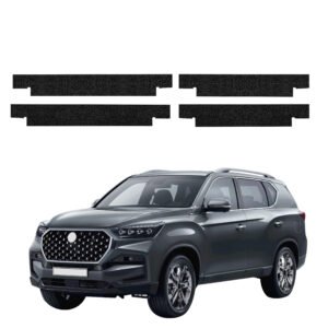 Komplektas 4w1 Juoda techninė apsauginė danga slenksčiams SsangYong Rexton (2023-2026) GRIZZ HeavyDuty Black