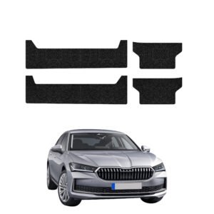 Komplektas 4w1 Juoda techninė apsauginė danga slenksčiams Skoda Superb 4 Liftback (2024-2026) GRIZZ HeavyDuty Black