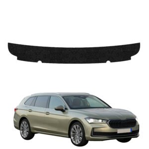 Juoda techninė apsauginė danga bagažinės slenksčiui Skoda Superb 4 Combi (2024-2026) GRIZZ HeavyDuty Black