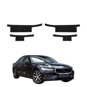 Komplektas 4w1 Juoda techninė apsauginė danga slenksčiams Volvo S60 3 Sedan 4D (2019-2024) GRIZZ HeavyDuty Black