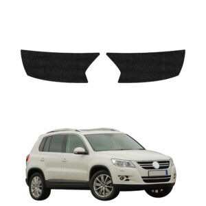 Juoda techninė apsauginė danga bagažinės slenksčiui Volkswagen Tiguan 5D (2007-2011) GRIZZ HeavyDuty Black