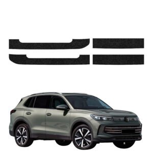 Komplektas 4w1 Juoda techninė apsauginė danga slenksčiams Volkswagen Tiguan 3 (2024-2026) GRIZZ HeavyDuty Black