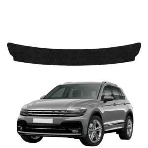 Juoda techninė apsauginė danga bagažinės slenksčiui Volkswagen Tiguan 2 (2016-2020) GRIZZ HeavyDuty Black
