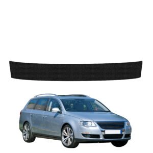 Juoda techninė apsauginė danga bagažinės slenksčiui Volkswagen Passat B6 Variant (2005-2010) GRIZZ HeavyDuty Black