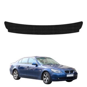 Juoda techninė apsauginė danga bagažinės slenksčiui BMW 5 E60 Sedan PreLCI (2003-2007) GRIZZ HeavyDuty Black