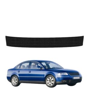 Juoda techninė apsauginė danga bagažinės slenksčiui Volkswagen Passat B5 Sedan Facelifting (2000-2005) GRIZZ HeavyDuty Black