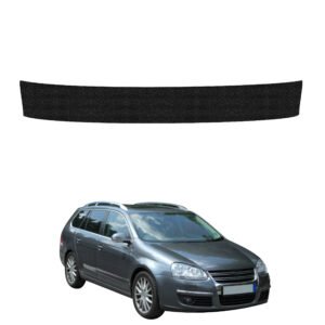 Juoda techninė apsauginė danga bagažinės slenksčiui Volkswagen Golf 5 Variant (2003-2009) GRIZZ HeavyDuty Black