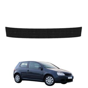 Juoda techninė apsauginė danga bagažinės slenksčiui Volkswagen Golf 5 hečbekas 3D (2003-2009) GRIZZ HeavyDuty Black