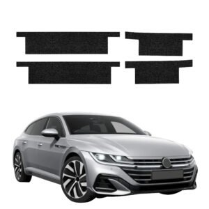 Komplektas 4w1 Juoda techninė apsauginė danga slenksčiams Volkswagen Arteon (2024-2025) GRIZZ HeavyDuty Black