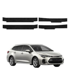 Komplektas 4w1 Juoda techninė apsauginė danga slenksčiams Toyota Corolla universalas Facelift (2022-2026) GRIZZ HeavyDuty Black