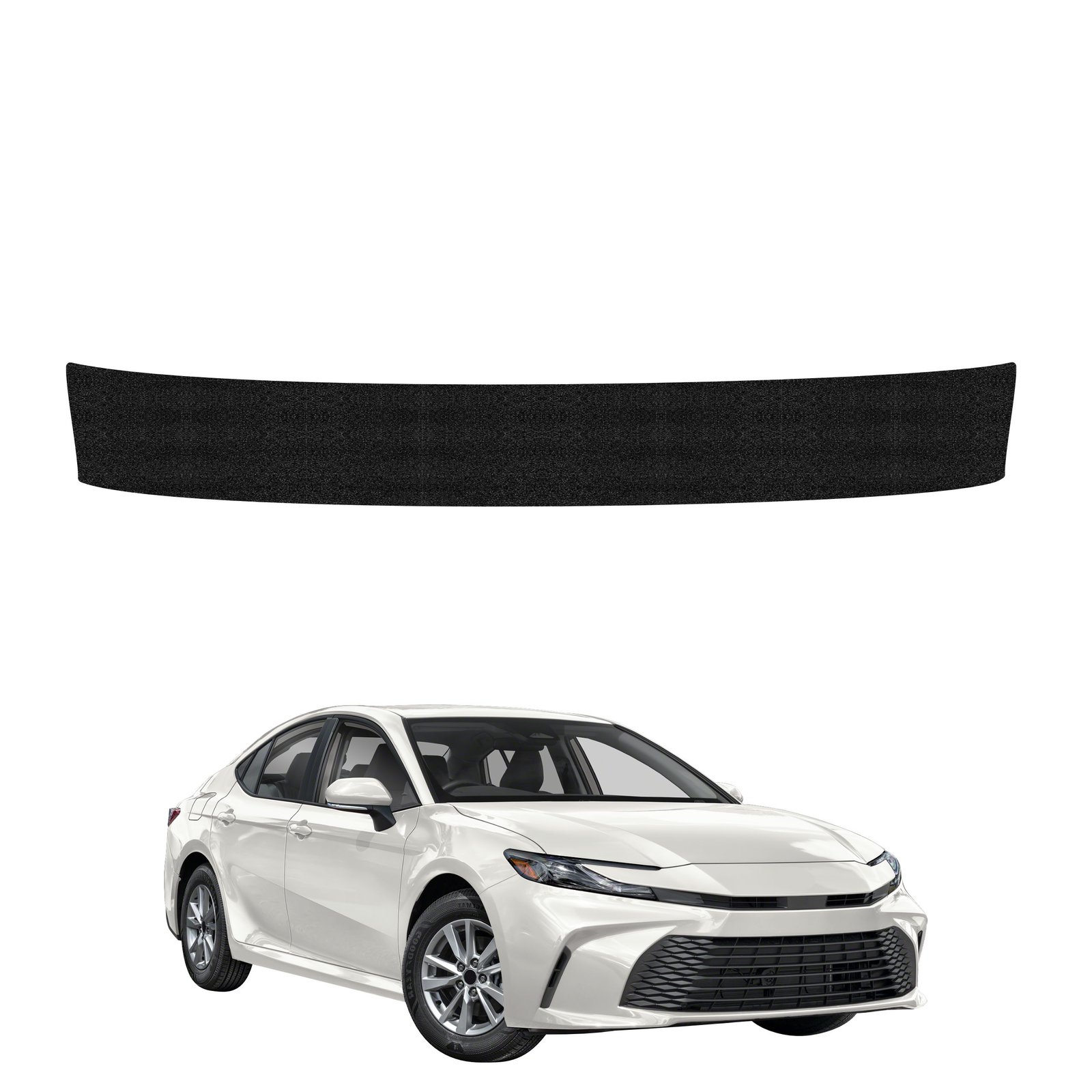 Juoda techninė apsauginė danga bagažinės slenksčiui Toyota Camry (2025-2026) GRIZZ HeavyDuty Black