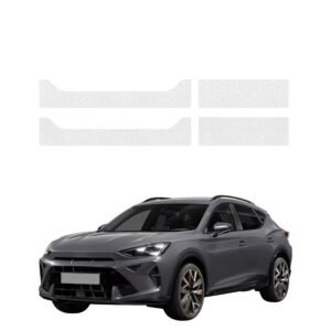 Komplektas 4w1 Bespalvė techninė apsauginė danga slenksčiams Cupra Formentor Facelift (2024-2026) GRIZZ HeavyDuty Clear