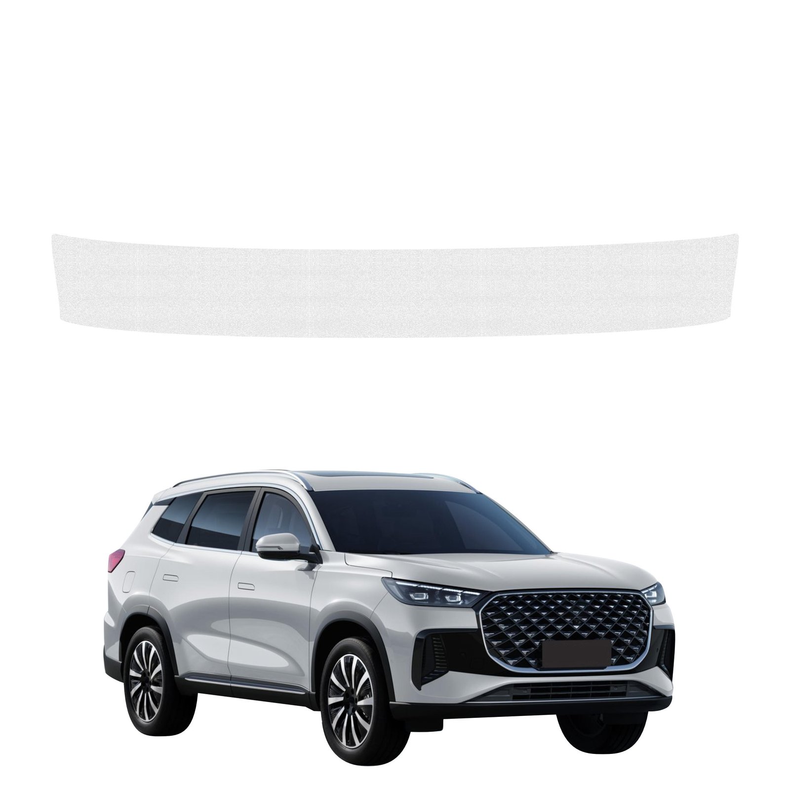 Bespalvė techninė apsauginė danga bagažinės slenksčiui Chery Tiggo 8 (2025-2026) GRIZZ HeavyDuty Clear