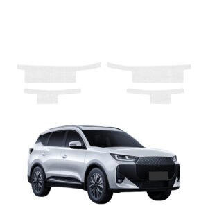 Komplektas 4w1 Bespalvė techninė apsauginė danga slenksčiams Chery Tiggo 7 (2025-2026) GRIZZ HeavyDuty Clear