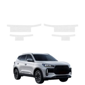 Komplektas 4w1 Bespalvė techninė apsauginė danga slenksčiams Chery Tiggo 4 (2025-2026) GRIZZ HeavyDuty Clear