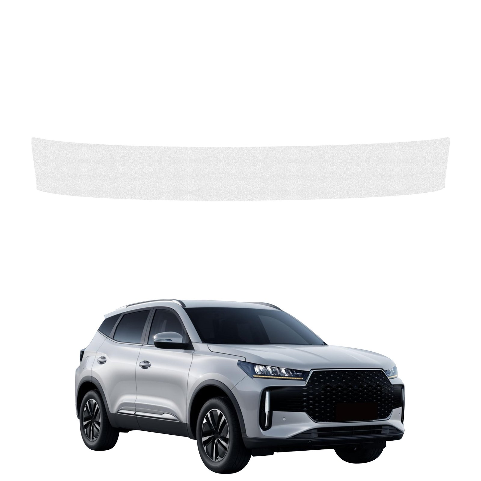 Bespalvė techninė apsauginė danga bagažinės slenksčiui Chery Tiggo 4 (2025-2026) GRIZZ HeavyDuty Clear