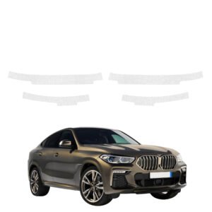 Komplektas 4w1 Bespalvė techninė apsauginė danga slenksčiams BMW X6M (2019-2023) GRIZZ HeavyDuty Clear