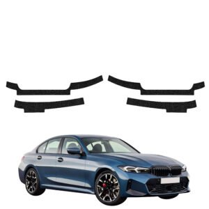 Komplektas 4w1 Juoda techninė apsauginė danga slenksčiams BMW 3 Sedan (2025-2026) GRIZZ HeavyDuty Black