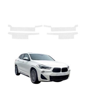 Komplektas 4w1 Bespalvė techninė apsauginė danga slenksčiams BMW X2 (2017-2023) GRIZZ HeavyDuty Clear