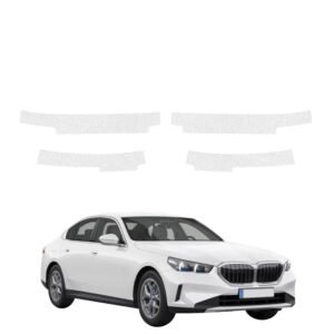 Komplektas 4w1 Bespalvė techninė apsauginė danga slenksčiams BMW 5 Sedan G60 520i (2024-2026) GRIZZ HeavyDuty Clear