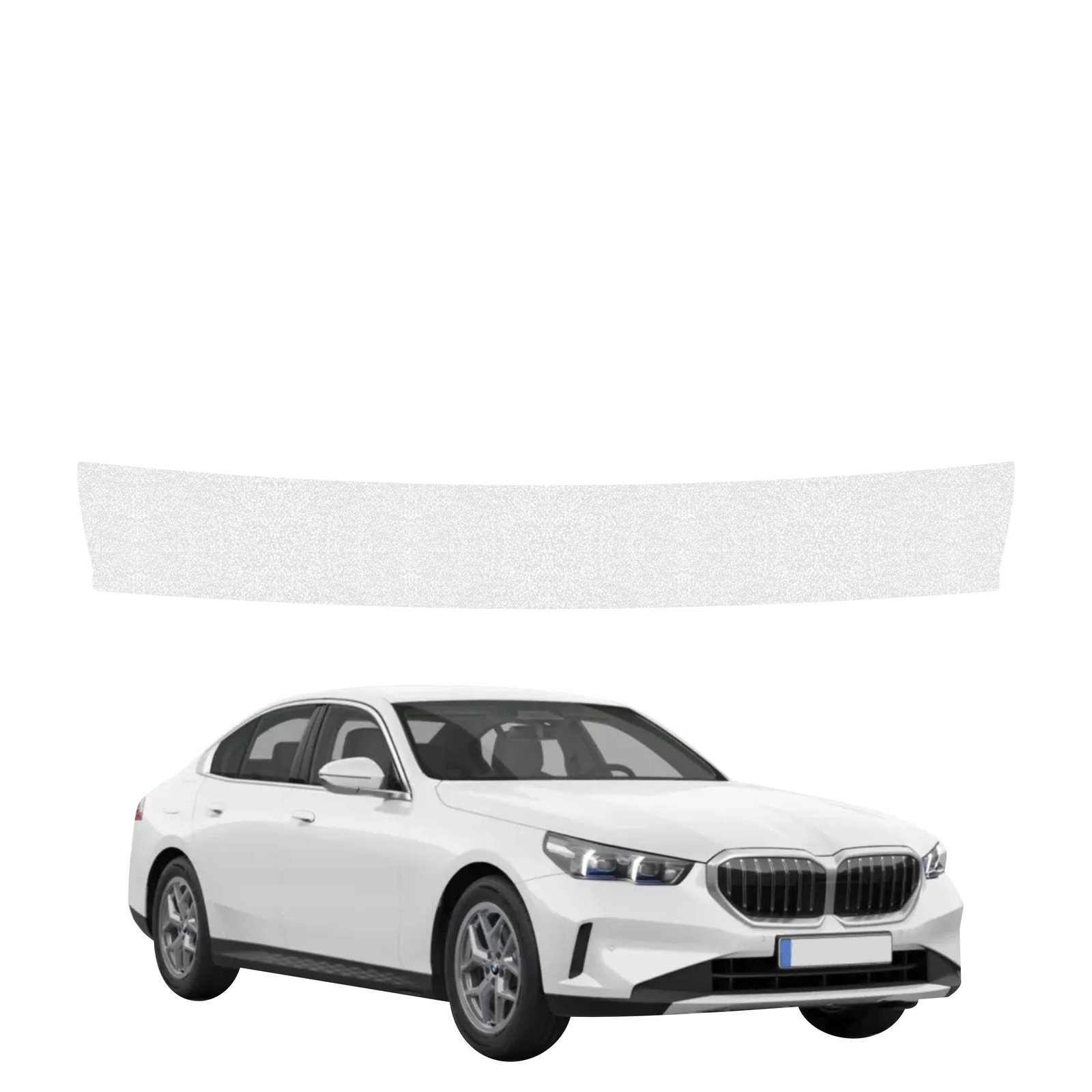 Bespalvė techninė apsauginė danga bagažinės slenksčiui BMW 5 Sedan G60 520i (2024-2026) GRIZZ HeavyDuty Clear