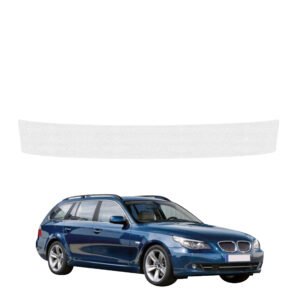 Bespalvė techninė apsauginė danga bagažinės slenksčiui BMW 5 E61 universalas LCI (2007-2010) GRIZZ HeavyDuty Clear