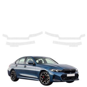 Komplektas 4w1 Bespalvė techninė apsauginė danga slenksčiams BMW 3 Sedan (2025-2026) GRIZZ HeavyDuty Clear