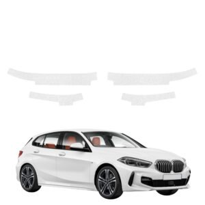 Komplektas 4w1 Bespalvė techninė apsauginė danga slenksčiams BMW 1 118i (2020-2026) GRIZZ HeavyDuty Clear