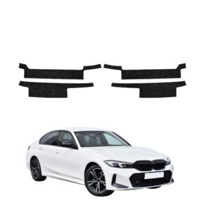 Komplektas 4w1 Juoda techninė apsauginė danga slenksčiams BMW 3 G20 Sedan (2022-2026) GRIZZ HeavyDuty Black