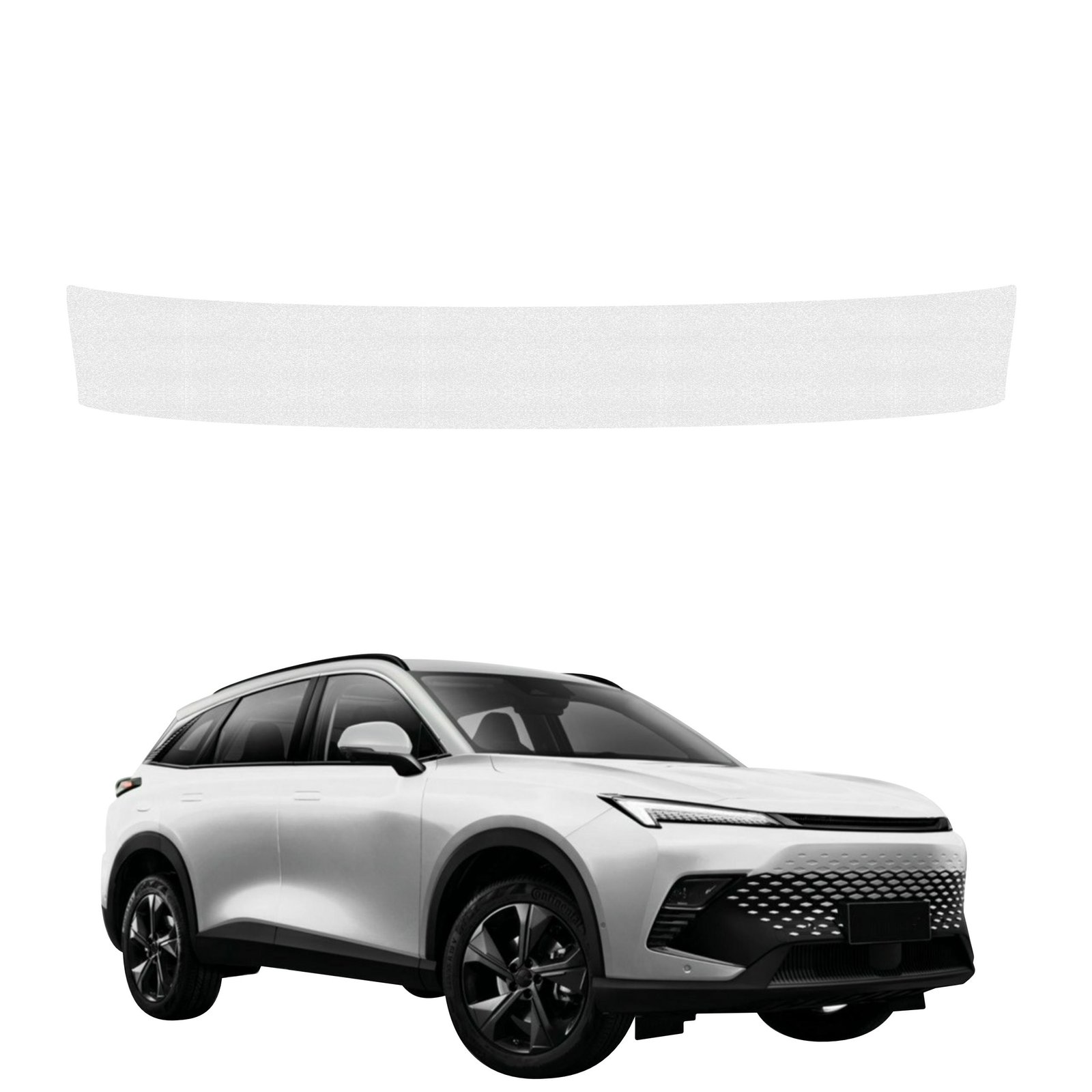 Bespalvė techninė apsauginė danga bagažinės slenksčiui BAIC BEIJING 5 (2023-2026) GRIZZ HeavyDuty Clear