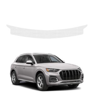 Bespalvė techninė apsauginė danga bagažinės slenksčiui Audi Q5 (2020-2025) GRIZZ HeavyDuty Clear
