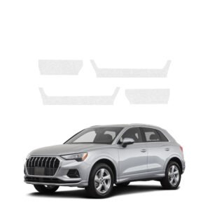 Komplektas 4w1 Bespalvė techninė apsauginė danga slenksčiams Audi Q3 Sportback (2018-2025) GRIZZ HeavyDuty Clear