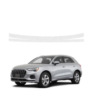 Bespalvė techninė apsauginė danga bagažinės slenksčiui Audi Q3 Sportback (2018-2025) GRIZZ HeavyDuty Clear