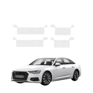 Komplektas 4w1 Bespalvė techninė apsauginė danga slenksčiams Audi A6 C8 Sedan (2018-2023) GRIZZ HeavyDuty Clear