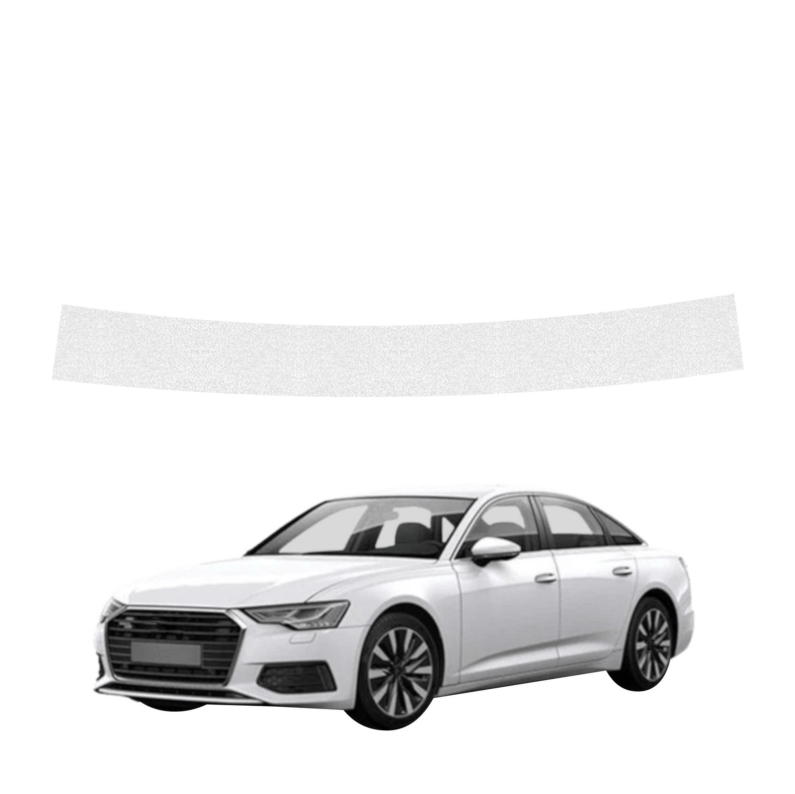 Bespalvė techninė apsauginė danga bagažinės slenksčiui Audi A6 C8 Sedan (2018-2023) GRIZZ HeavyDuty Clear