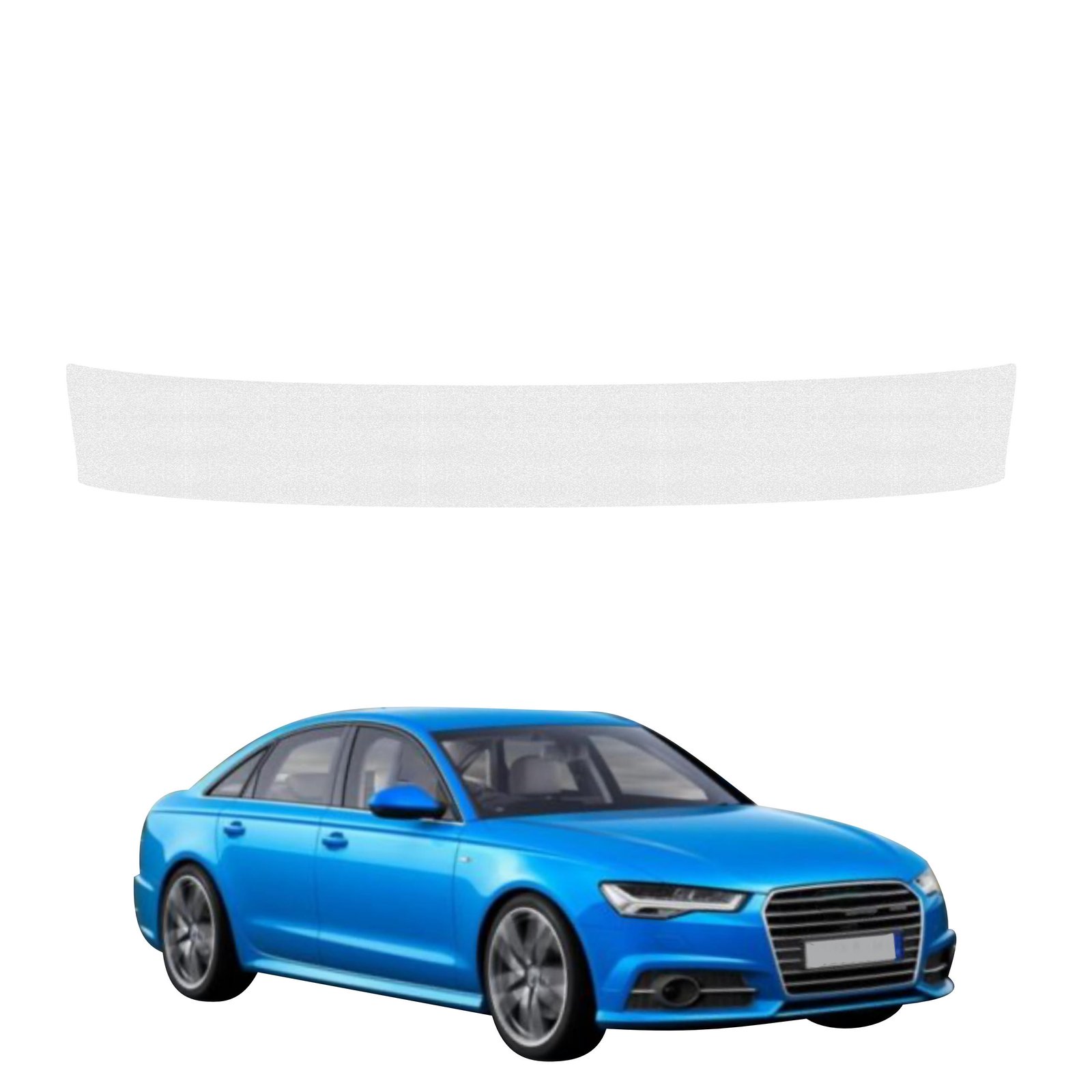 Bespalvė techninė apsauginė danga bagažinės slenksčiui Audi A6 C7 Sedan Facelifting (2014-2018) GRIZZ HeavyDuty Clear