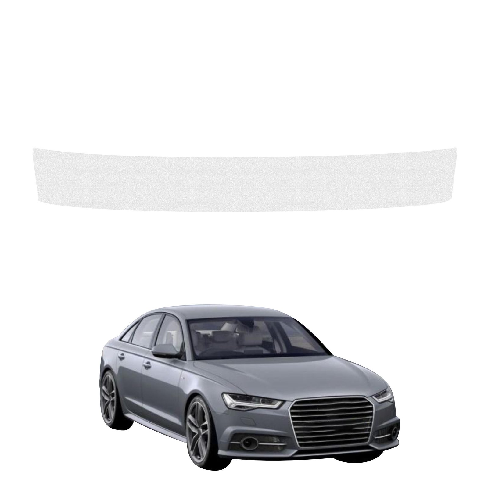 Bespalvė techninė apsauginė danga bagažinės slenksčiui Audi A6 C7 Sedan (2011-2014) GRIZZ HeavyDuty Clear