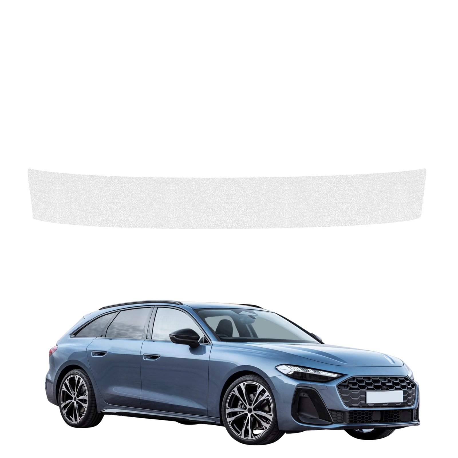 Bespalvė techninė apsauginė danga bagažinės slenksčiui Audi A5 B10 Avant (2025-2026) GRIZZ HeavyDuty Clear