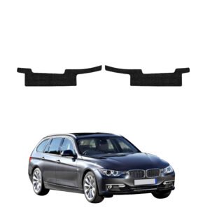 Komplektas 2w1 Juoda techninė apsauginė danga slenksčiams BMW 3 F31 universalas Pre-LCI (2011-2015) GRIZZ HeavyDuty Black