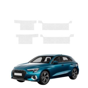 Komplektas 4w1 Bespalvė techninė apsauginė danga slenksčiams Audi A3 8Y Sportback (2020-2023) GRIZZ HeavyDuty Clear