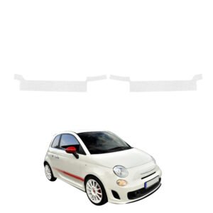 Komplektas 2w1 Bespalvė techninė apsauginė danga slenksčiams Abarth 500 (2016-2023) GRIZZ HeavyDuty Clear