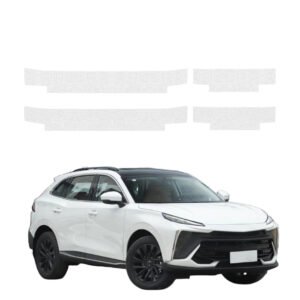 Komplektas 4w1 Bespalvė techninė apsauginė danga slenksčiams Forthing T5 Evo (2024-2026) GRIZZ HeavyDuty Clear