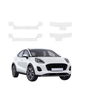 Komplektas 4w1 Bespalvė techninė apsauginė danga slenksčiams Ford Puma Facelift (2024-2026) GRIZZ HeavyDuty Clear