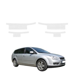 Komplektas 4w1 Bespalvė techninė apsauginė danga slenksčiams Ford Focus Mk2 universalas (2004-2007) GRIZZ HeavyDuty Clear