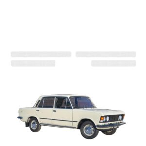 Komplektas 4w1 Bespalvė techninė apsauginė danga slenksčiams Fiat 125P (1967-1991) GRIZZ HeavyDuty Clear