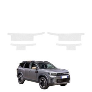 Komplektas 4w1 Bespalvė techninė apsauginė danga slenksčiams Dacia Bigster (2025-2026) GRIZZ HeavyDuty Clear
